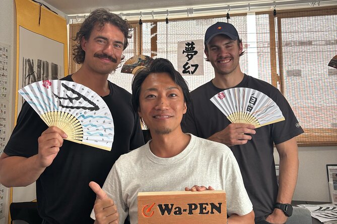 Asakusa:Japanese Calligraphy & Make your original folding fan! - Practical Tips so Your Fan Looks Like You Tried