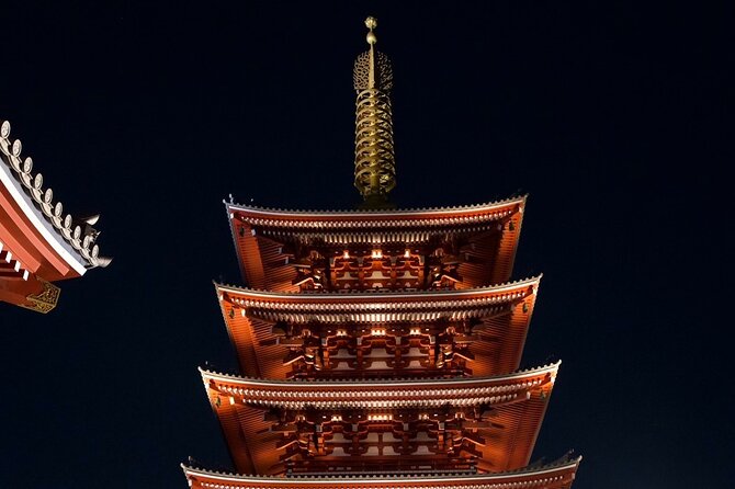 Asakusa Night Evening Walking Tour with English-Speaking Guide - Stop 3: Senso-ji Temple after the crowds thin out