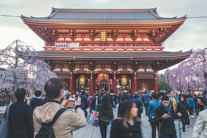 Asakusa, Tokyo: Rickshaw Experience and Highlights Walking tour - Senso-ji Temple Time: Guided Sightseeing at a Comfortable Pace