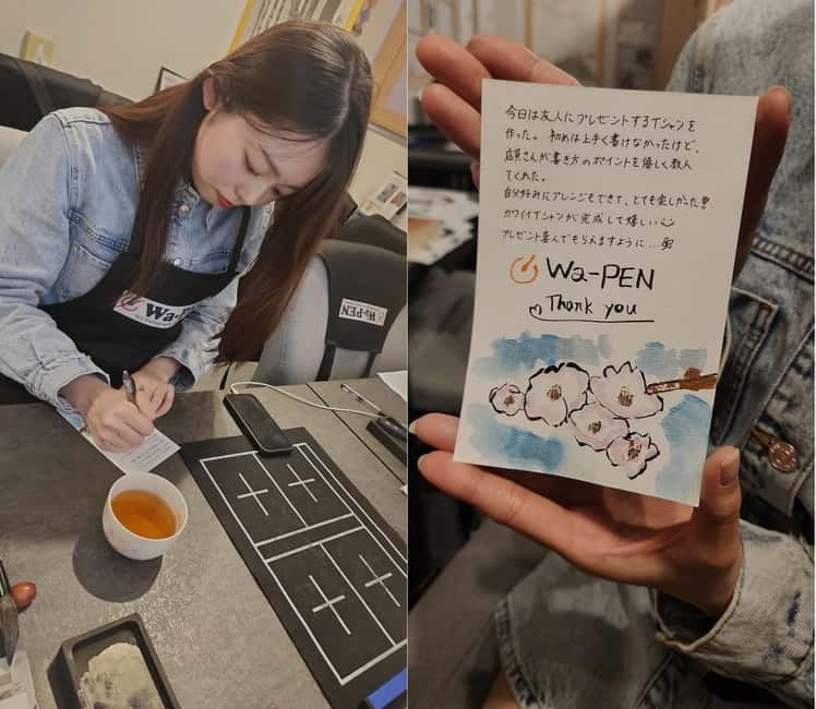 Calligraphy & print your calligraphy on a T-shirt. - Finding the Red Brick Building (and Getting There Without Stress)
