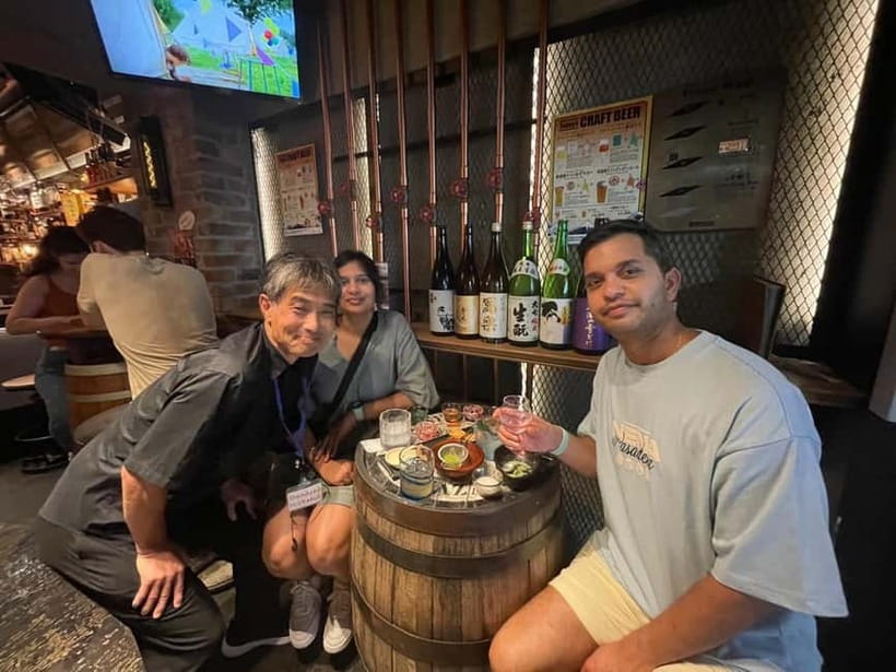 Casual Japanese sake tasting and snack experience, Kabukicho - The amazake finale: sweet dessert after your sips