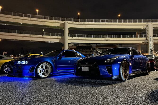 Daikoku Car meet & Tokyo Private JDM Night Tour in 700HP R34 GT-R - Daikoku Parking Area After Dark: The JDM Crowd Scene