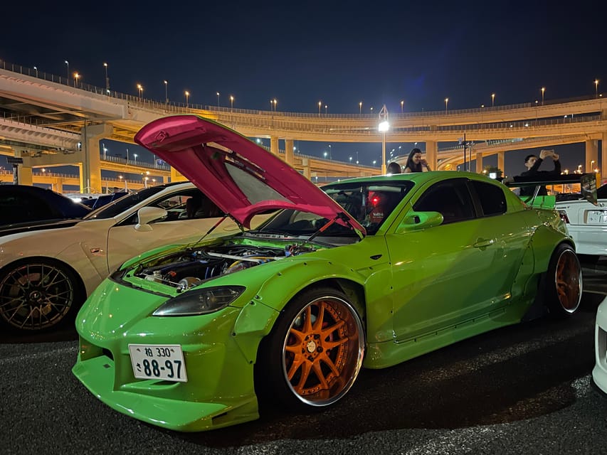 Daikoku Parking Area : JDM car meet tour by a local Japanese - Rainbow Bridge night drive: a view stop that doesn’t feel rushed