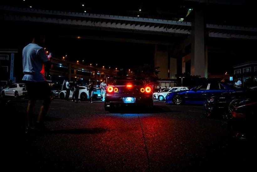 Daikoku & Tokyo JDM Night Tour in R34 or TopSecret R35 GT-R - The Scenic Drive and the R34 Cruise Toward Daikoku