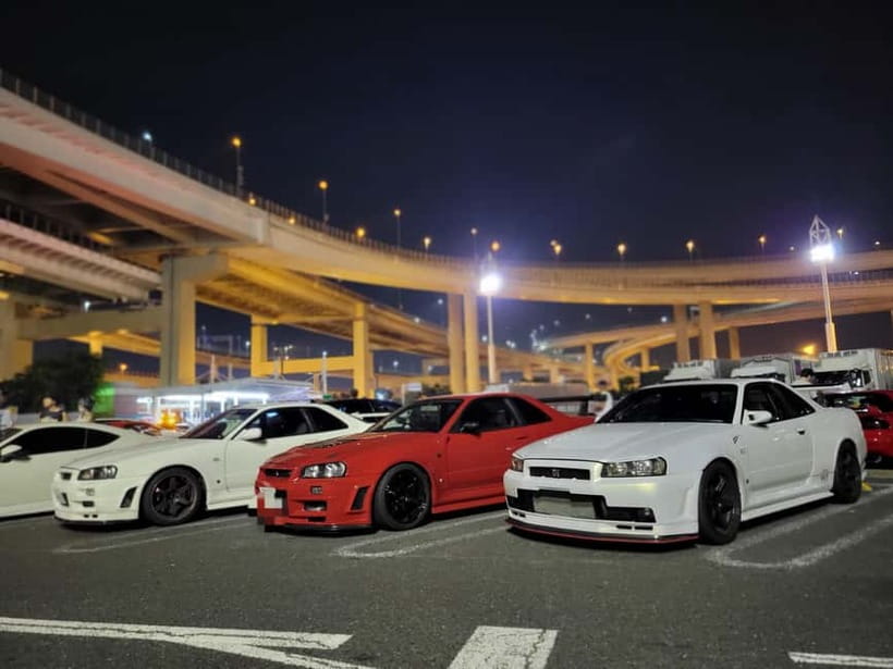 DaikokuPA:A private Daikoku tour in a customised R34! - Riding a Custom R34 and Feeling the RB on the Highway