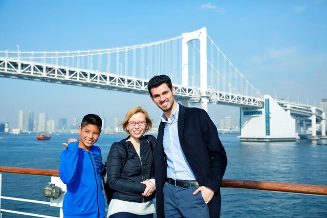 Dynamic Tokyo: Tokyo Tower, Tea Experience, Bay Cruise Day Tour - Odaiba-to-water pacing: Rainbow Bridge crossing and the Sumida cruise