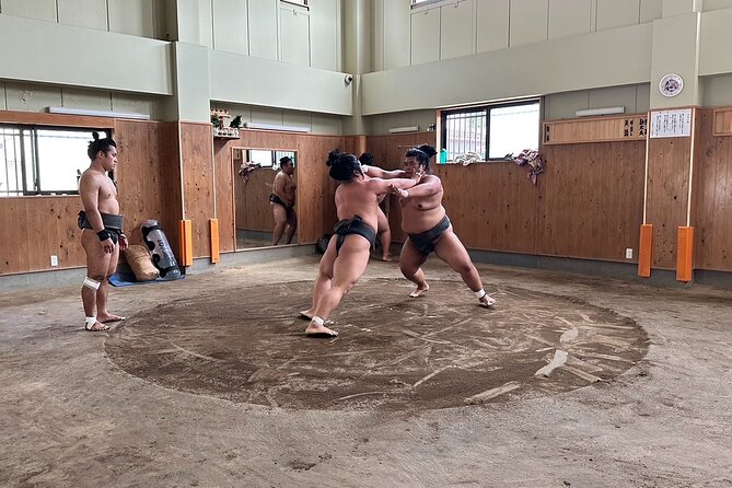 Experience the Sumo World in Tokyo - Asahiyama beya (朝日山部屋): Front-row practice and hands-on sumo