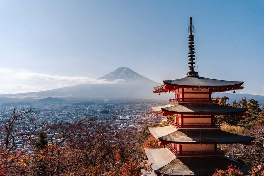From Tokyo: Mount Fuji Highlights Private Tour - Chureito Pagoda at Arakurayama Sengen Park: The Red Icon With Stairs Attached