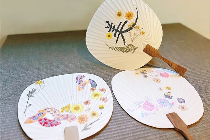 Hands-On Japanese Craft in Tokyo with Mochi Wagashi & Matcha - Designing your uchiwa: pressed flowers, origami-style paper, and your own layout