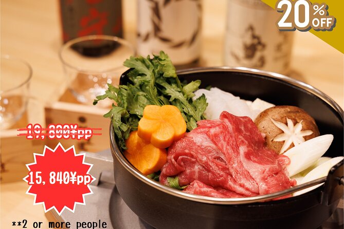 Japanese Sake Tasting & Wagyu Sukiyaki Cooking Class in Tokyo - Key highlights you should know