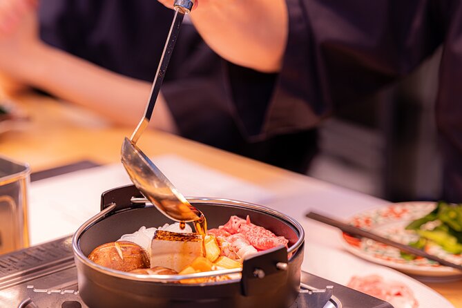 Japanese Sake Tasting & Wagyu Sukiyaki Cooking Class in Tokyo - When your hot pot is ready: pairing your sukiyaki with sake
