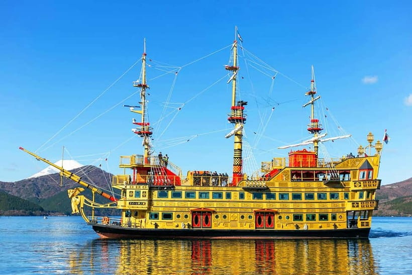 Mt Fuji Hakone/Enoshima Tour:Optional Ropeway/Lake Ashi Boat - Hakone Ropeway: the aerial jump over steam vents and ridges