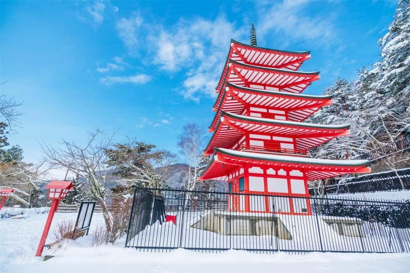 Mt. Fuji Heritage Tour: Traditional Villages, Lakes & Shrine - Arakurayama Sengen Park and Arakura Shrine: the steps that lead to the famous view