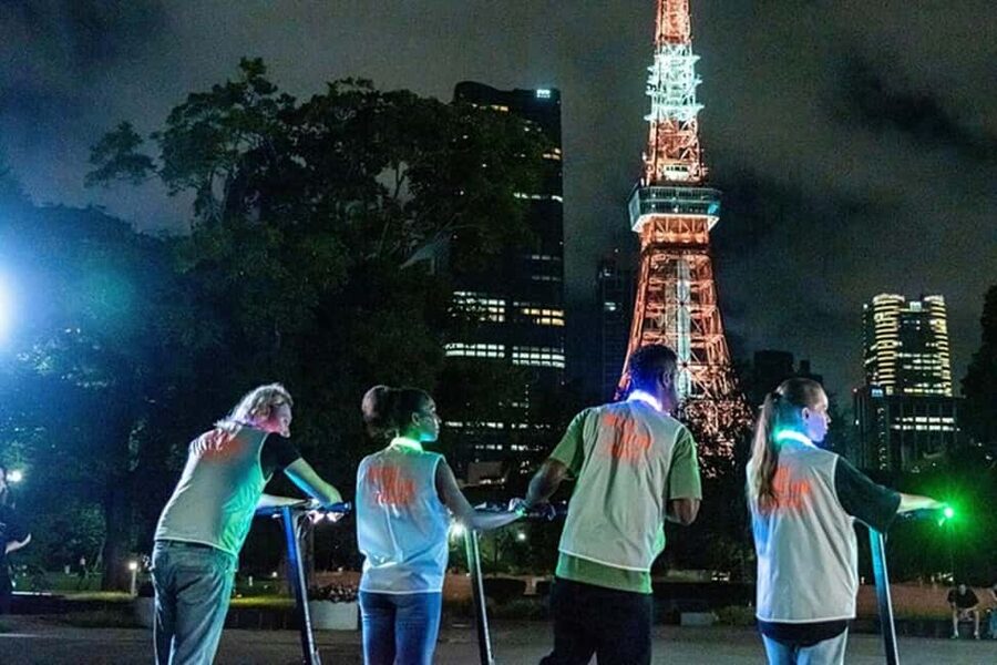 Night E-Scooter Ride to Tokyo Tower - No License Needed - Your main event: Tokyo Tower guided time plus elevator views