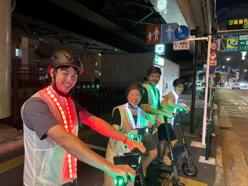 Night E-Scooter Ride to Tokyo Tower - No License Needed - Best for you if you want an easy night adventure