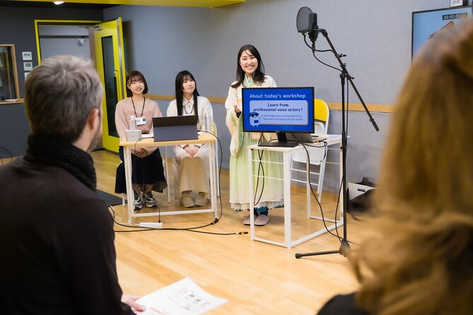 Professional Japanese Anime Voice Acting Workshop in Tokyo - Your keepsake: audio data with animation later by email