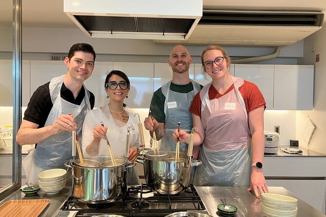 Ramen Making from Scratch – Tokyo Ultimate Cooking Class - What you make: thick noodles, garlic-infused soup, and chashu