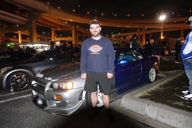 Real Tokyo Runner Club : Daikoku Car Meet Night Tour with JDM Car - The guide matters: Sunny, Daiki, Aki, Taro, and 森本大心