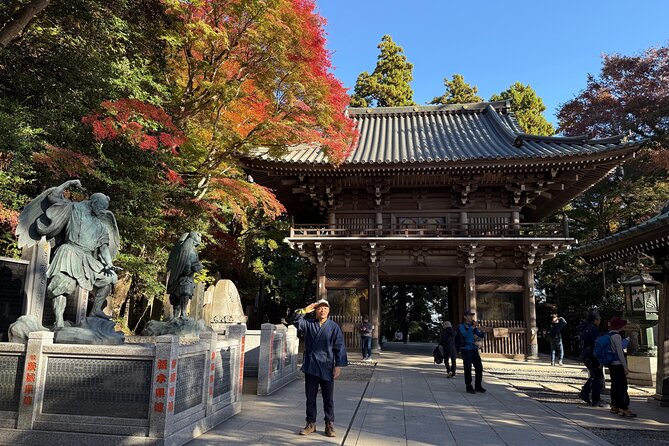 Samurai Guide Sho’s Mt. Takao Hike, Temple & Onsen from Shinjuku - Chairlift Down, then TAKAO36SAUNA Onsen Reset