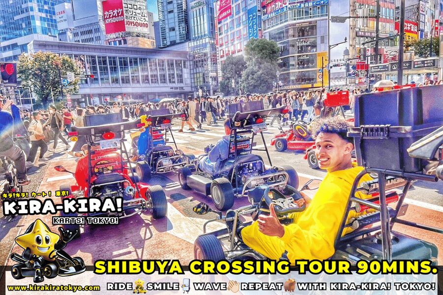 Shibuya Crossing x Tokyo Tower and more! Go-Kart Tour - Costumes, photos, fuel: what the $96 really buys you