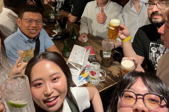 Shinjuku Locals &Traveller Meet&Drink Experience Solo going Party - Stop at British Pub 2nd Half: the heart of the experience