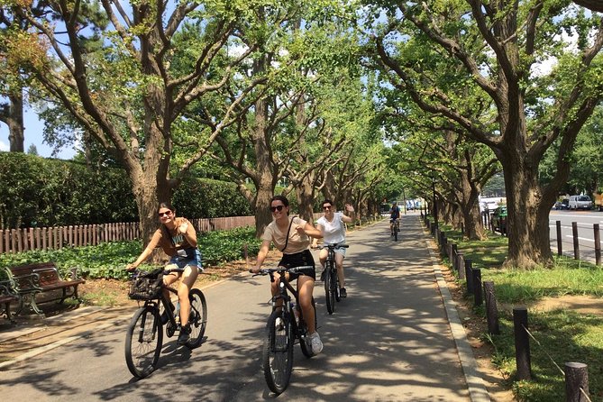 Small Group Cycling Tour in Tokyo - Zojo-ji and Tokyo Tower views: a classic skyline framed by temple walls