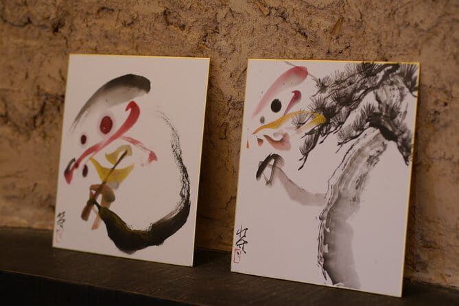Sumi-e Ink Painting Suiboku-Ga Workshop in a Japanese Teahouse - The 8-person class and why Rensui’s feedback matters