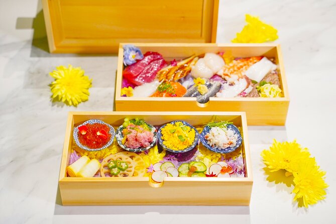 Sushi Making Experience in Shinjuku【Temari】 - Flower Wall Mone in Shinjuku: Your Sushi Workshop With a View of Flowers