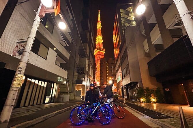 Tokyo: 2-Hour Night E-Bike Tour of the City's Hidden Gems - Harajuku’s fashion lanes and Japan’s stadium atmosphere