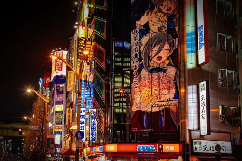 Tokyo: Akihabara, Shibuya, Karaoke & City Lights Night Tour - Akihabara after dark: electronics, anime culture, and real free time