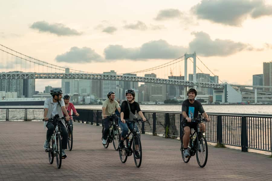 Tokyo Bay Area: Sunset Night View 3h E-bike Guided Bike Tour - Shrines, Temples, and the Explanations That Save Your Brain Space