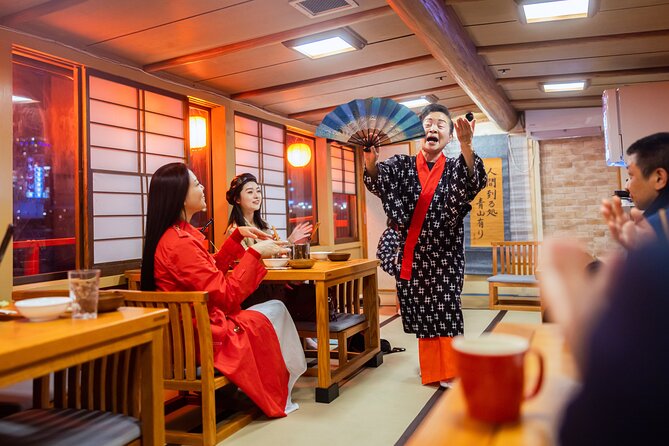 Tokyo Bay Yakatabune Dinner/Day Cruise with Japan Show and Drinks - Shoes off, tatami or chairs, and how the boat seating works