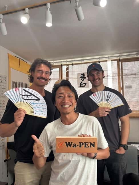 Tokyo:Calligraphy &Make your original folding fan in Asakusa - Learning Hiragana and Kanji: Techniques You Actually Practice