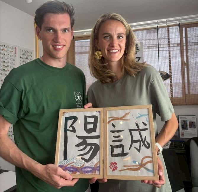 Tokyo:Calligraphy &Make your original folding fan in Asakusa - 30 Minutes on Thin Paper: Choosing Your Design and Getting It Right