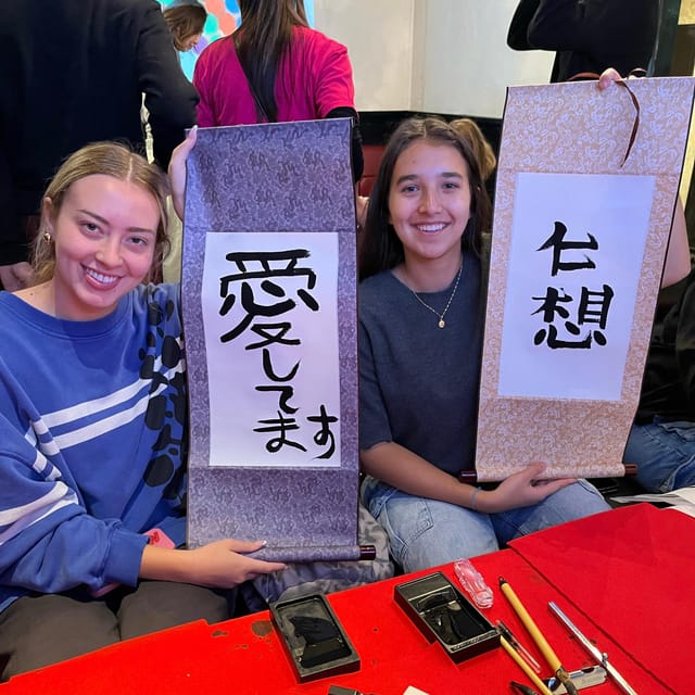 Tokyo: Calligraphy on Kanji Fan & Scroll with Drink - Price and value: why $53 feels fair for this kind of Tokyo activity