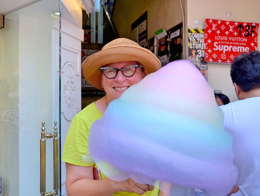 Tokyo: Crazy Cute & Kawaii Harajuku Food Tour - Crepe smells, snack variety, and your local dessert finale