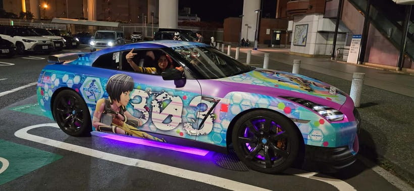 Tokyo: Daikoku JDM Car Meet in the Famous 303 600HP GTR R-35 - Skytree, Rainbow Bridge, and the “urban jungle” feeling