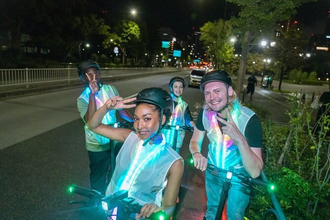 Tokyo: E-scooter Experience & Tokyo Tower night Tour - Starting at Johnan Building Mita: Training, gear check, and quick confidence