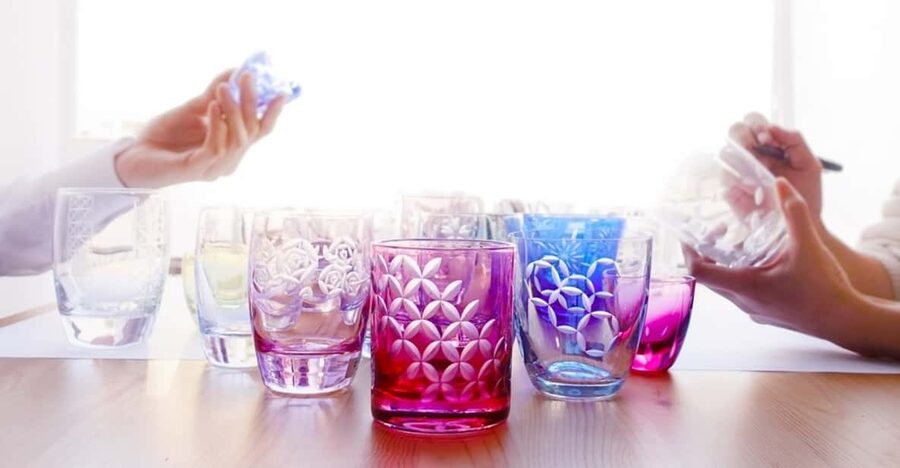 Tokyo: Edo Kiriko Traditional Glass Carving Class - Choosing your glass, colors, and patterns for your final design