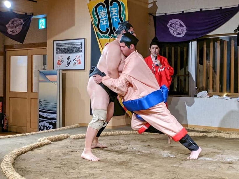 Tokyo: Family Sumo Workshop & Live Wrestling Show with Lunch - The training session: shiko, teppo, suri-ashi (and why those drills matter)