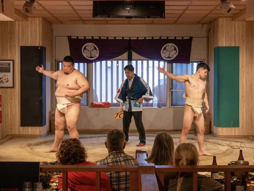 Tokyo: Family Sumo Workshop & Live Wrestling Show with Lunch - Watching the live wrestling exhibition, then trying it yourself