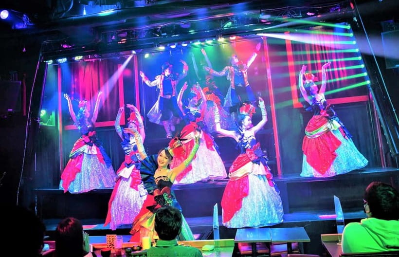 Tokyo GINZA: KONPARU Japanese Cabaret Show with Drink - The 2-hour rhythm: drinks, photos, and performer greetings
