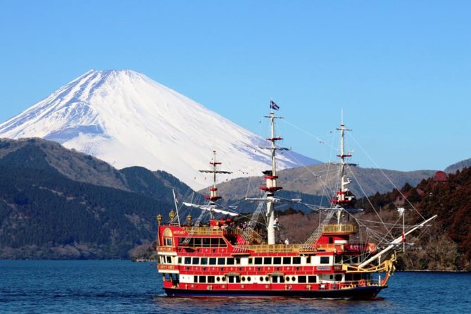 Tokyo: Hakone Fuji Day Tour w/ Cruise, Cable Car, Volcano - Lake Ashi pirate cruise: Fuji’s best entrance (and sometimes its exit)