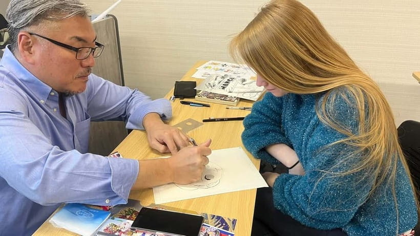 Tokyo/Ikebukuro Manga lesson by acitive pro-Manga artists - Your tool kit: G-pen, screen tone, and manga paper