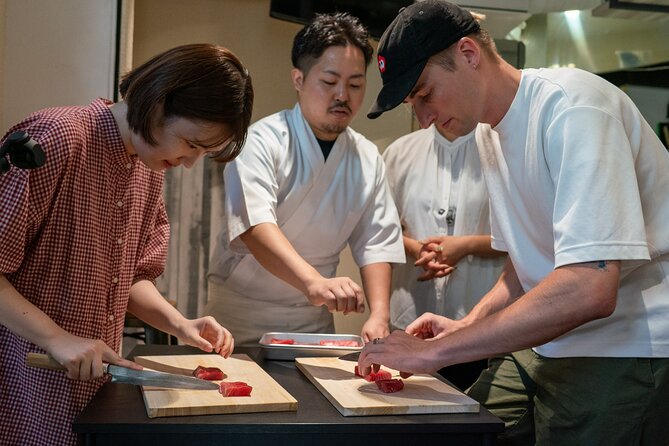 Tokyo: Japanese Knife Skills and Sashimi & Tempura Cooking Class - Meet, Walk In, Then Get Straight to Knife Care