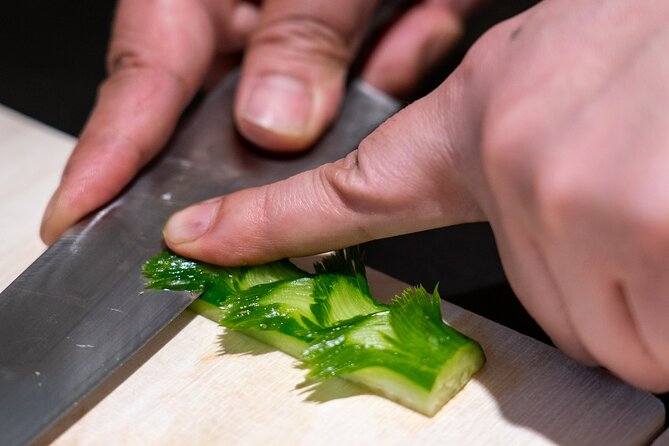 Tokyo: Japanese Knife Skills and Sashimi & Tempura Cooking Class - Decorative Vegetable Cuts: Where Patience Gets Rewarded