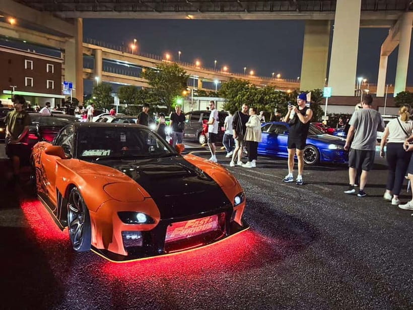 Tokyo: Legendary JDM CAR Daikoku Underground Meetup - Ride options: Basic comfort, sports JDM, or Toyota Alphard luxury