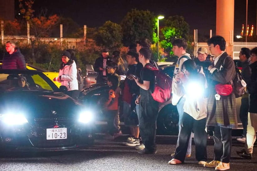 Tokyo: Legendary JDM CAR Daikoku Underground Meetup - The night drive: Tokyo’s C1 Inner Loop to Rainbow Bridge views