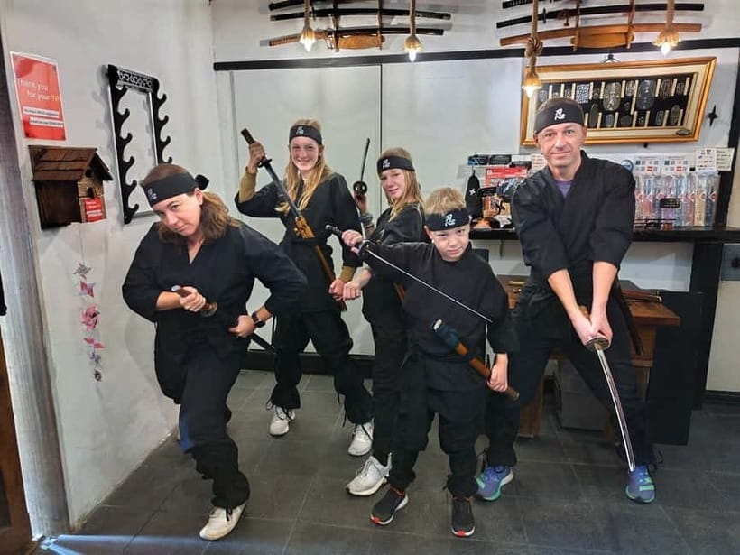 Tokyo: Ninja Experience Cafe Asakusa - The “Course Menu” Ninja Training: Shuriken, Blowgun, Replica Sword