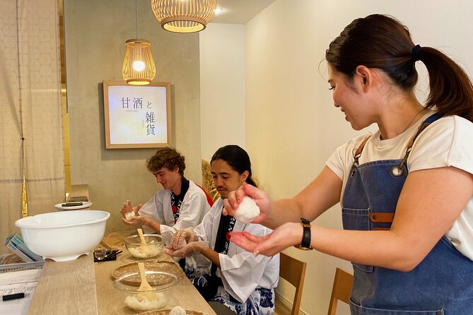 Tokyo: Rice Ball Making Class by an Expert - Stop 1: Amazake Cafe KomeDreaming and the Art of Shaping Onigiri